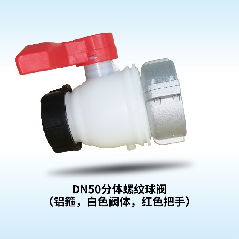 DN50 live Joints Ball Valve-White